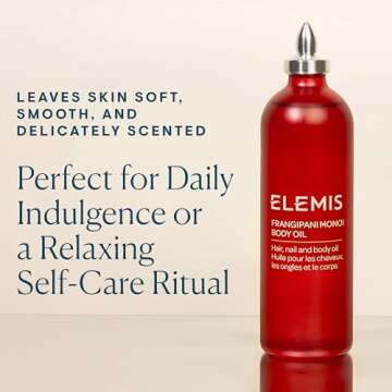 ELEMIS Frangipani Monoi Body Oil, 100ml – Luxurious, Ultra-Hydrating Body Oil, Deeply Nourish Condition & Soften Hair, Skin & Nails, Hydrating Face Oil for Dry Skin