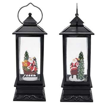 Musical Snow Globe Lantern for Holiday Cheer