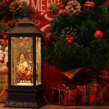 Musical Snow Globe Lantern for Holiday Cheer