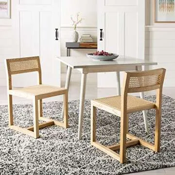 Safavieh Home Bernice Natural and Natural Cane Dining Chair