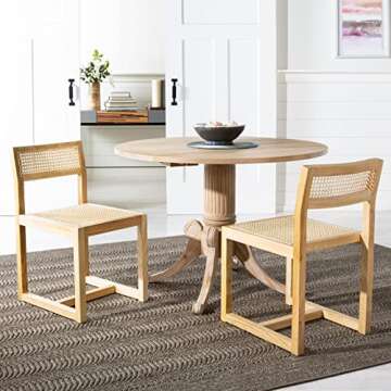 Safavieh Home Bernice Natural and Natural Cane Dining Chair
