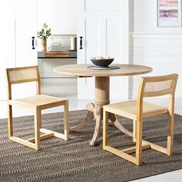 Safavieh Home Bernice Natural and Natural Cane Dining Chair