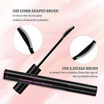 DIY Eyelash Extension Kit, Crislashes Cluster Lashes Kit with 168 PCS 8-16mm Mixed, Thin Band, Lash Bond and Seal, Applicator, Reusable Home Use (KIT 02)