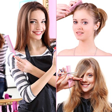 Heat Resistant Rat Tail Comb Stainless Steel Pintail Styling