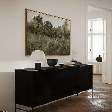 InSimSea Framed Canvas Wall Art Vintage Decor, Countryside Field Modern Farmhouse Decor, Canvas Wall Art Decor for Bedroom, French Country Decor Wall Prints, 24"x36"