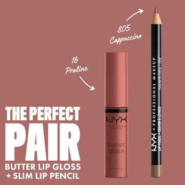 NYX Butter Gloss Praline Non-Sticky Luxe Lip Color