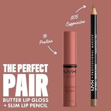 NYX Butter Gloss Praline Non-Sticky Luxe Lip Color