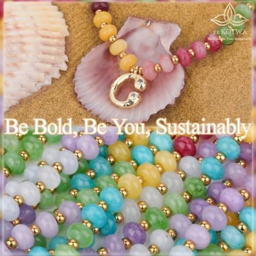 XXKOTWA Initial Necklace - Bohemian Charm for All Ages