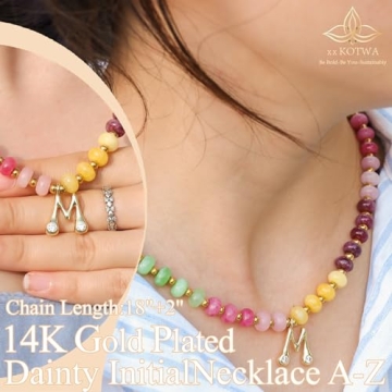 XXKOTWA Initial Necklace - Bohemian Charm for All Ages