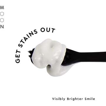 MOON Fluoride Free Toothpaste - Stain Removal Teeth Whitening Toothpaste for Adults & Children - wit...