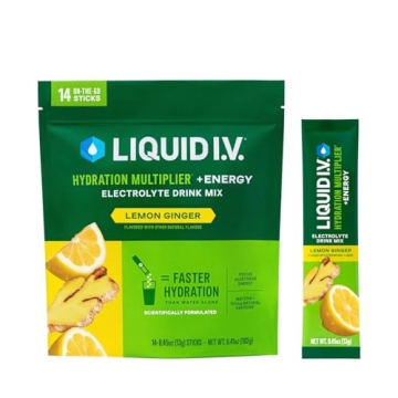 Liquid I.V. Hydration Multiplier + Energy - Lemon Ginger
