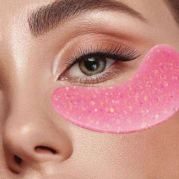 HOYGI Under Eye Patches for Dark Circles, Puffy Eyes & Wrinkles, Collagen Gel Eye Mask with Vitamin C, Hyaluronic Acid Anti-Aging Eye Patches (12 pairs)