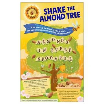 Honey Bunches of Oats with Almonds, Heart Healthy, Low Fat, made with Whole Grain Cereal, 18 Ounce Box