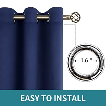 Navy Blue Blackout Curtains - Stylish & Functional