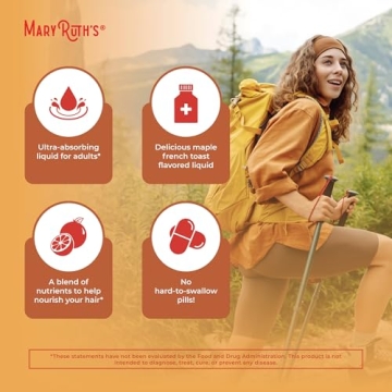 MaryRuth Organics Vegan Hair Growth Vitamins in Pouches