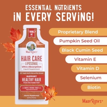 MaryRuth Organics Vegan Hair Growth Vitamins in Pouches