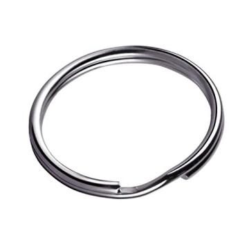 KINGFOREST 100PCS Key Rings - Durable 1 Inch Keychain Rings for DIY Projects