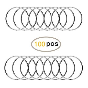 KINGFOREST 100PCS Key Rings for Crafts and Organizing