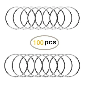 KINGFOREST 100PCS Key Rings for Crafts and Organizing