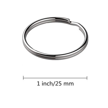 KINGFOREST 100PCS Key Rings for Crafts and Organizing