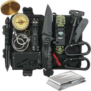 Survival Kit for Men - 14 in 1 Adventure Gear