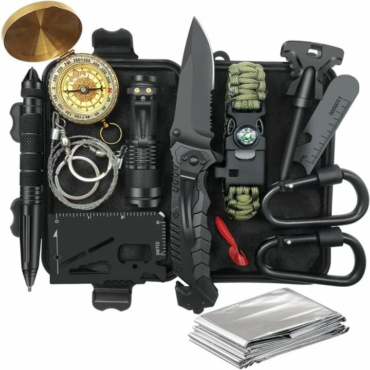 Survival Kit for Men - 14 in 1 Adventure Gear