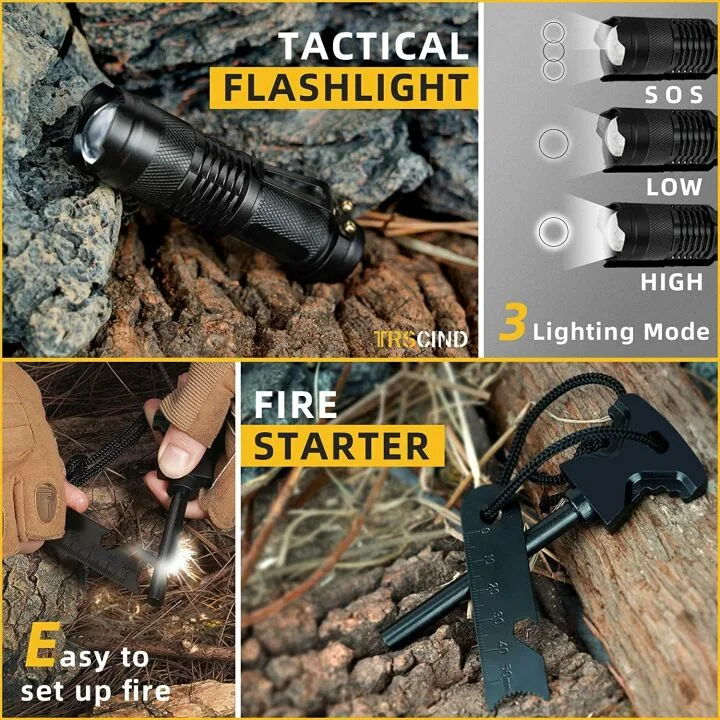 Survival Kit for Men - 14 in 1 Adventure Gear