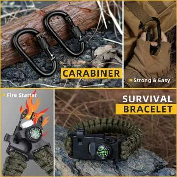 Survival Kit for Men - 14 in 1 Adventure Gear