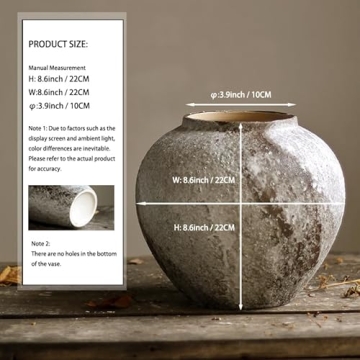 Vintage Farmhouse Ceramic Vase for Elegant Home Decor