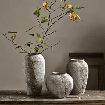 Vintage Farmhouse Ceramic Vase for Elegant Home Decor