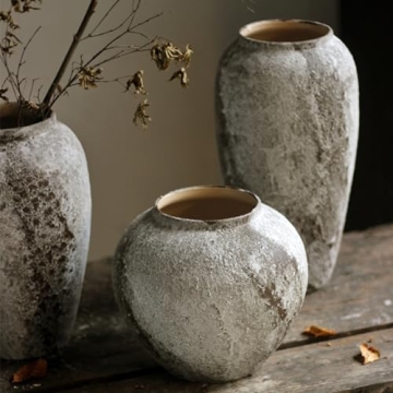 Vintage Farmhouse Ceramic Vase for Elegant Home Decor
