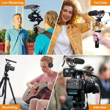 COMICA VM20 Shotgun Mic - OLED Display, Cardioid Design, Vlog Ready