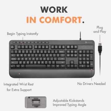 X9 Wired Keyboard for Comfortable and Efficient Typing