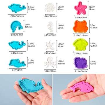 Patelai 12-Piece Undersea Creature Cookie Cutter Set for Fun Baking
