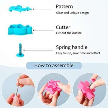 Patelai Ocean Fish Cookie Cutter Set for Parties.