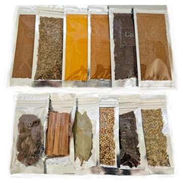 Spice & Seasoning Set - Ground Whole Indian Spices: Bay Leaves | Brown Mustard |Cayenne | Cinnamon |...