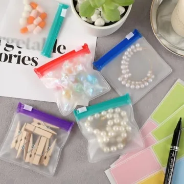 MARFOREVER 39 Pcs Pill Pouch Bags Set - Zippered Pill Bags Box Travel Pill Organizer Reusable Ziplock Bags Medicine Organizer Pills Storage 28 Pcs Plastic Pill Bags 10 Sheets Labels and 1 Pc Marker