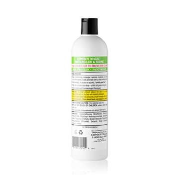 Cowboy Magic: Detangler and Shine (16 oz), Silk Protein and Panthenol Makes Hair Easy To Brush And C...