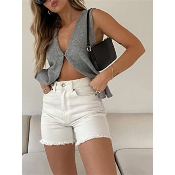 Y2K Crochet Knit Vest Top Women Vintage Streetwear