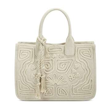 Vince Camuto Women's Orla Tote - Stylish Natural Canvas