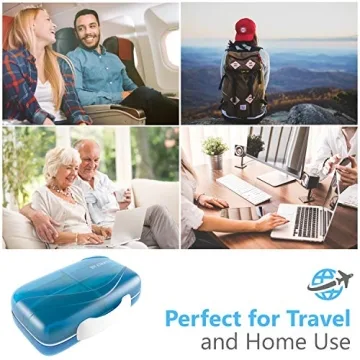 Moisture Proof Pill Sorter Travel Organizer 8 Compartment