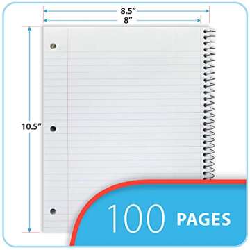 Left-Handed "Lefties Rule" Wide Ruled Notebook, Assorted Colors (5)