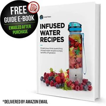 32 oz Water Bottle with Time Marker | BPA Free | Leak Proof | Measures How Much Water You Drink | Best Water Bottle to Stay Hydrated All Day