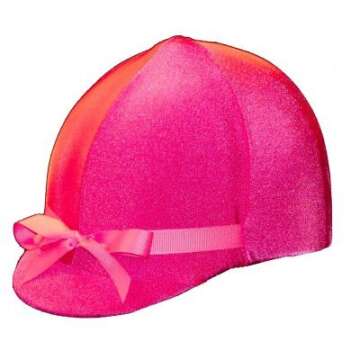 Equestrian Riding Helmet Cover - HOT Pink