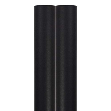 Premium Black Matte Wrapping Paper - 50 Sq Ft Total - JAM Paper