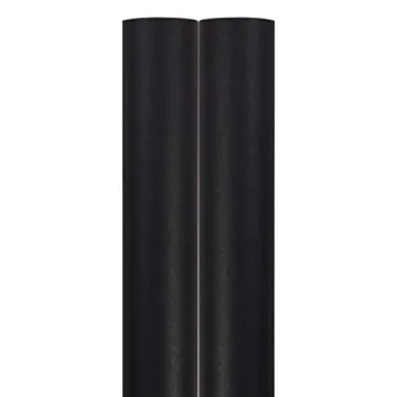 Premium Black Matte Wrapping Paper - 50 Sq Ft Total - JAM Paper