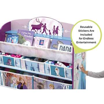 Delta Children Deluxe Book & Toy Organizer