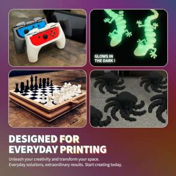 OVERTURE PLA Filament 1.75mm PLA 3D Printer Filament, 1kg Cardboard Spool (2.2lbs), Dimensional Accuracy +/- 0.02mm, Fit Most FDM Printer (Black 1-Pack)