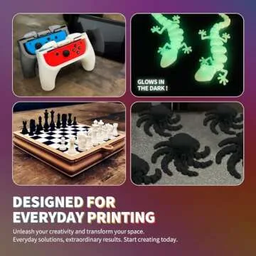 OVERTURE PLA Filament 1.75mm PLA 3D Printer Filament, 1kg Cardboard Spool (2.2lbs), Dimensional Accuracy +/- 0.02mm, Fit Most FDM Printer (Black 1-Pack)