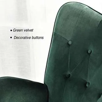 Cozy HouseInBox Rocking Chair with Velvet Upholstery